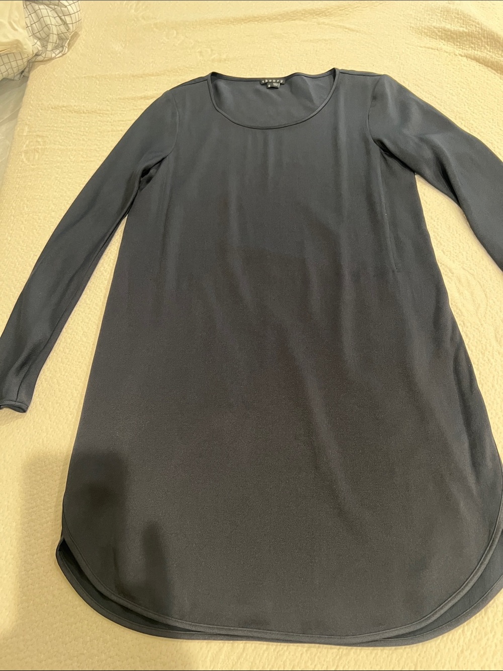 Theory Navy Long Sleeve Tunic Dress